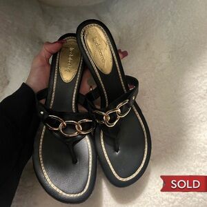 LIZ CLAIRBORNE Kitten Slide Sandals !!! (8 1/2)
